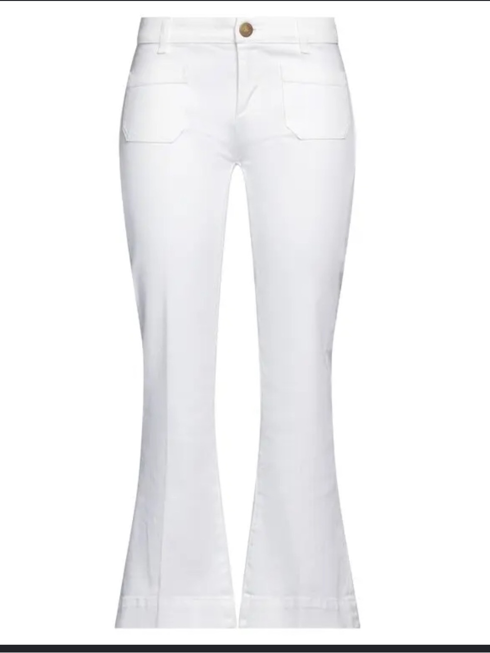 Alvin Valley White Wide-Leg Pants